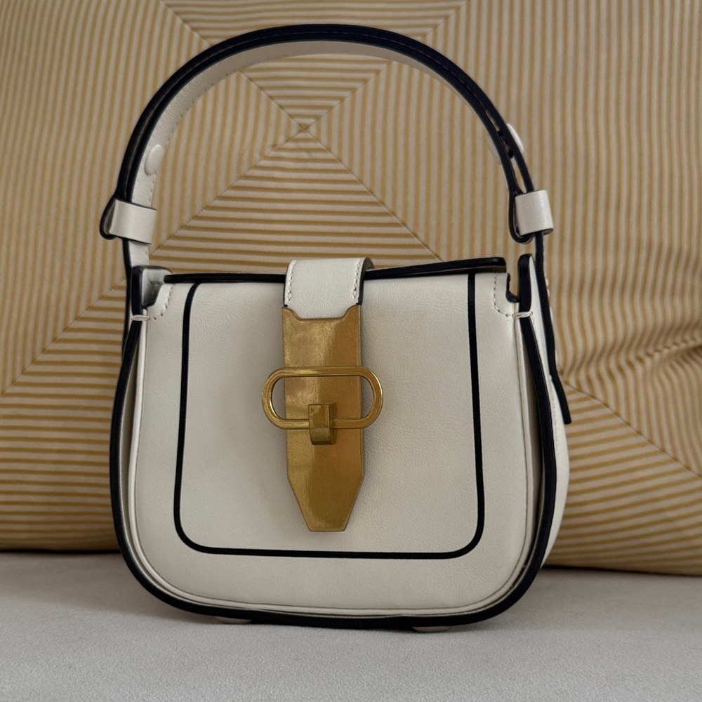 Tory Burch Mini Lock Runway Handbag with Gold Accent